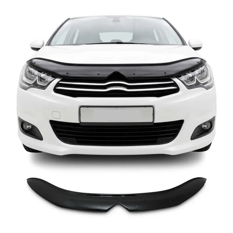 Deflecteurs d'air capot de voiture pour Citroen C4 2010-2020 HB Acrylique Noir