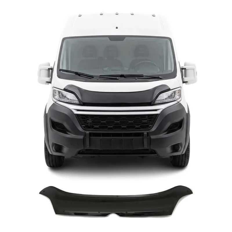 Deflecteurs d'air capot de voiture pour Citroen Jumper 2014-2026 Acrylique Noir