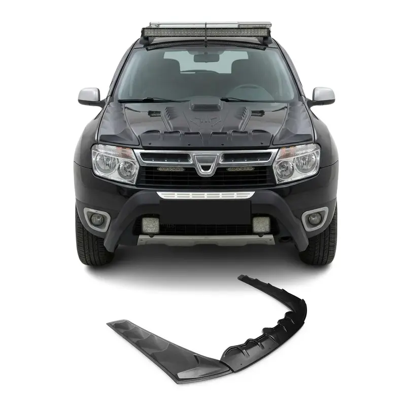 Deflecteurs d'air capot de voiture pour Dacia Duster 2010-2017 en ABS Noir 3 Pcs