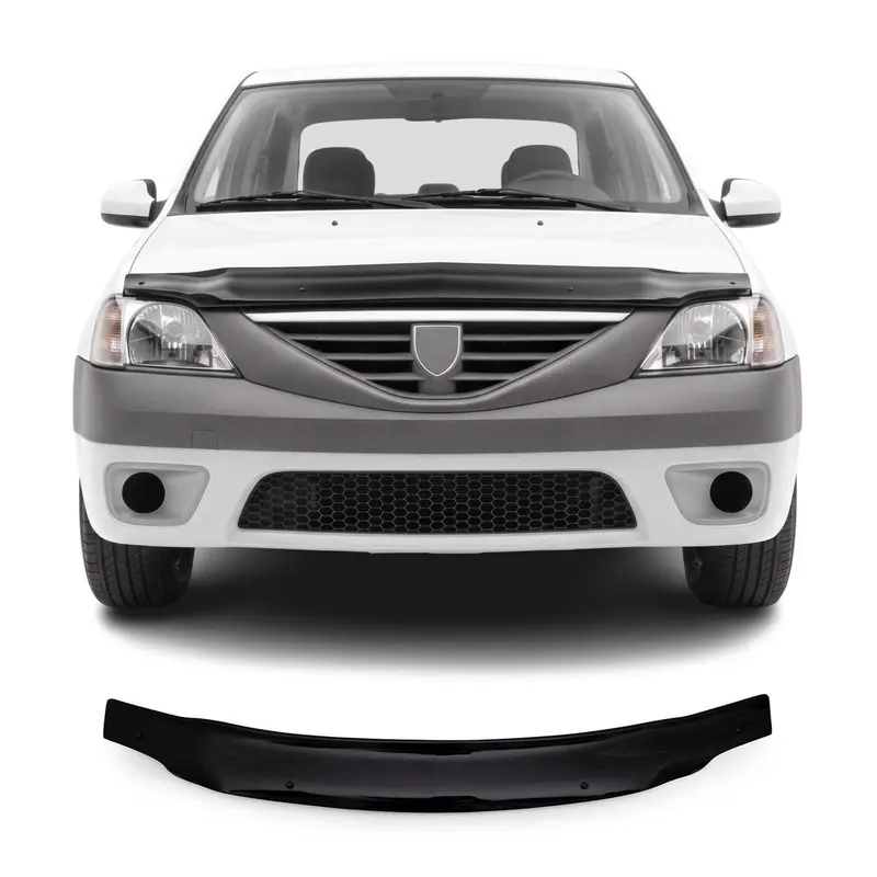 Deflecteurs d'air capot de voiture pour Dacia Logan 2005-2012 Acrylique Noir