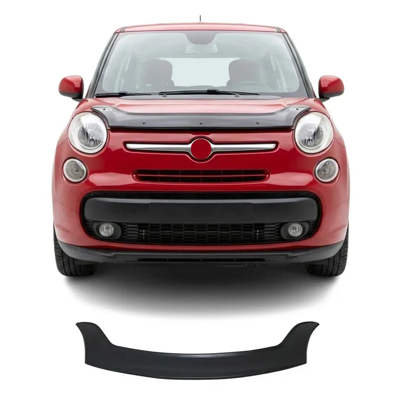 Deflecteurs d'air capot de voiture pour Fiat 500L 2013-2024 Acrylique Noir