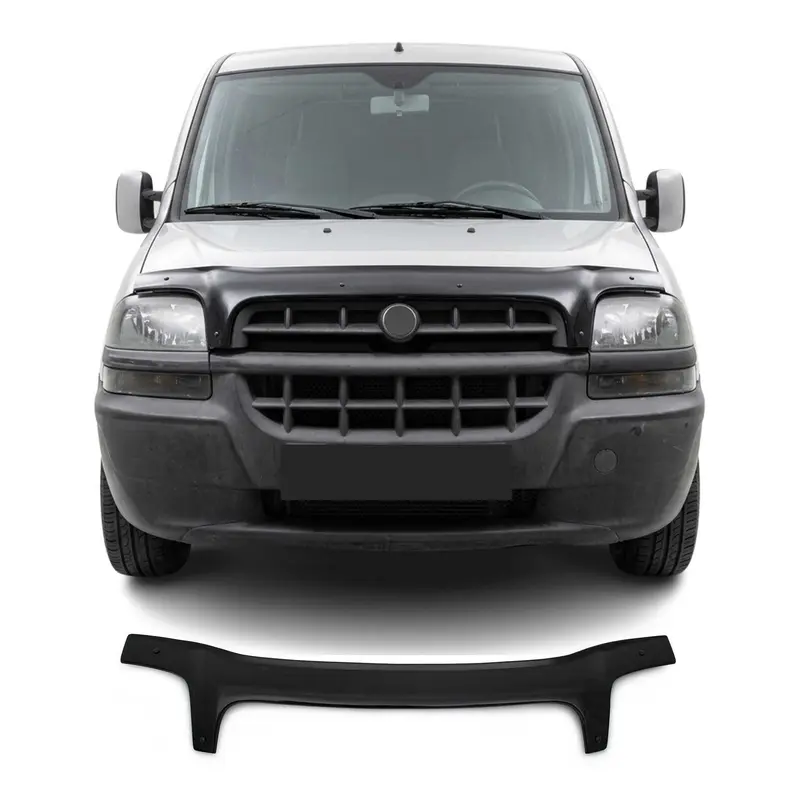 Deflecteurs d'air capot de voiture pour Fiat Doblo 2000-2005 Acrylique Noir