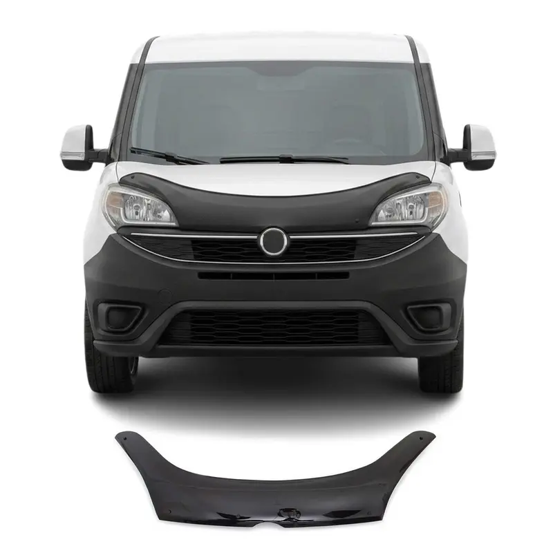 Deflecteurs d'air capot de voiture pour Fiat Doblo 2015-2024 Acrylique Noir