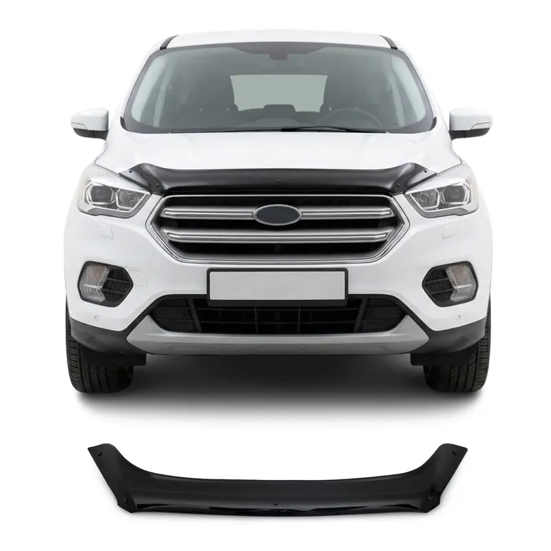 Deflecteurs d'air capot de voiture pour Ford Kuga II 2017-2019 FL Acrylique Noir