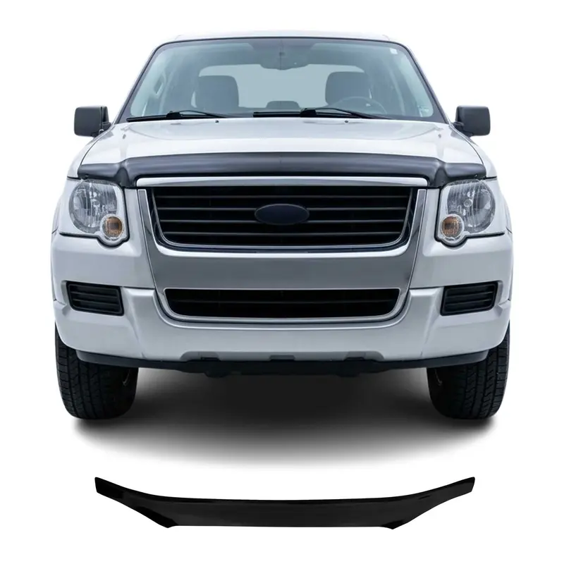 Deflecteurs d'air capot de voiture pour Ford Ranger 2005-2009 Acrylique Noir