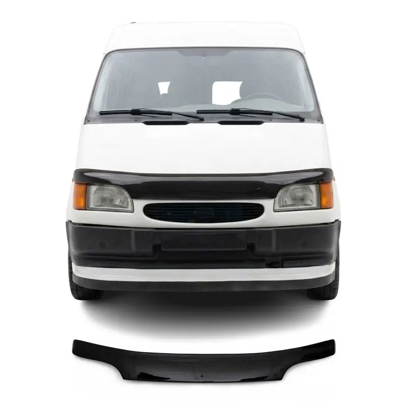 Deflecteurs d'air capot de voiture pour Ford Transit 1995-2000 Acrylique Noir