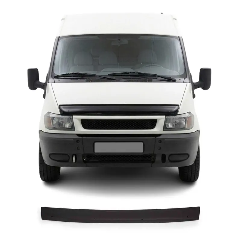 Deflecteurs d'air capot de voiture pour Ford Transit 2000-2006 Acrylique Noir