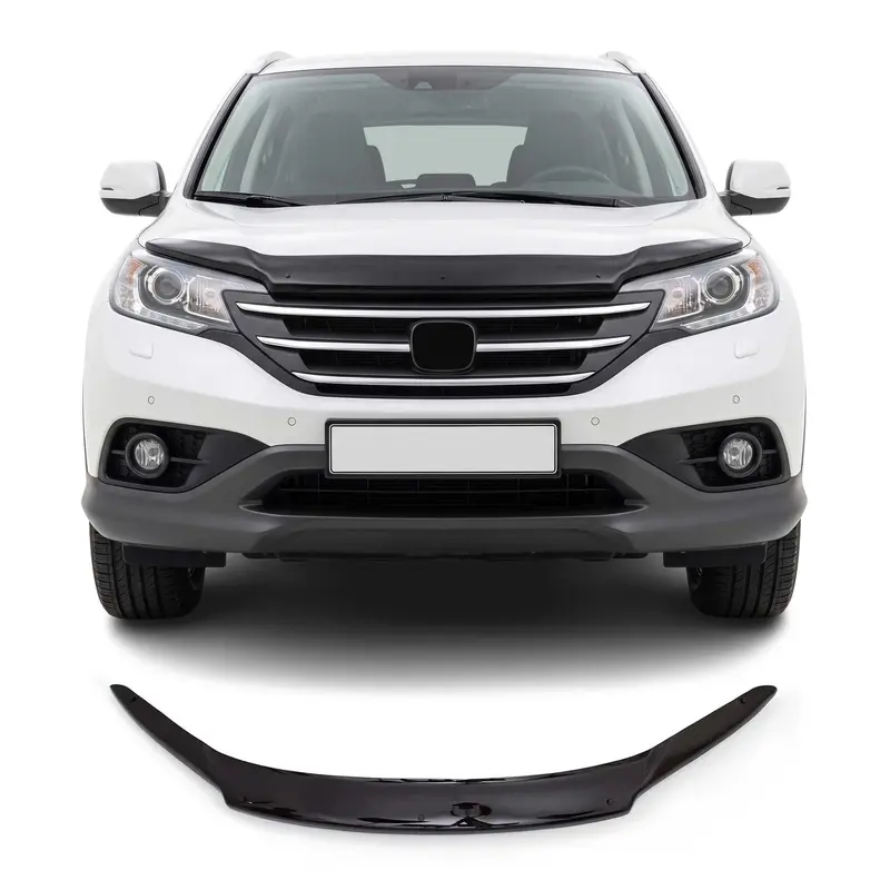 Deflecteurs d'air capot de voiture pour Honda CR-V 2012-2019 SUV Acrylique Noir