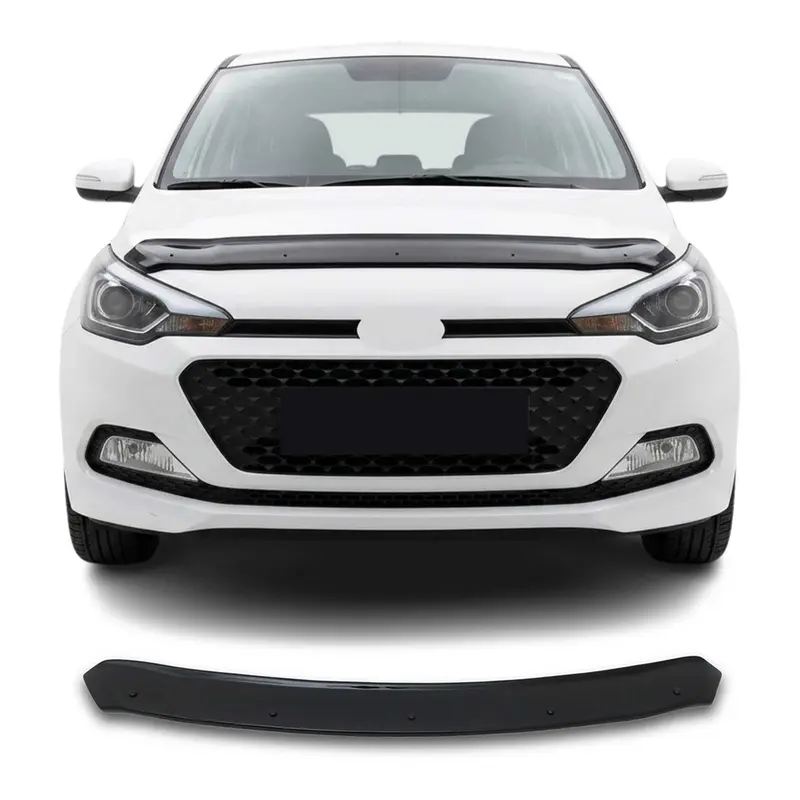 Deflecteurs d'air capot de voiture pour Hyundai i20 2014-2020 HB Acrylique Noir