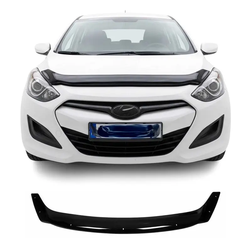 Deflecteurs d'air capot de voiture pour Hyundai i30 2012-2017 Acrylique Noir