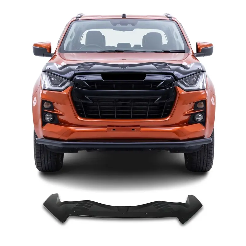 Deflecteurs d'air capot de voiture pour Isuzu D-Max 2019-2026 PK RG 1Pc noir ABS