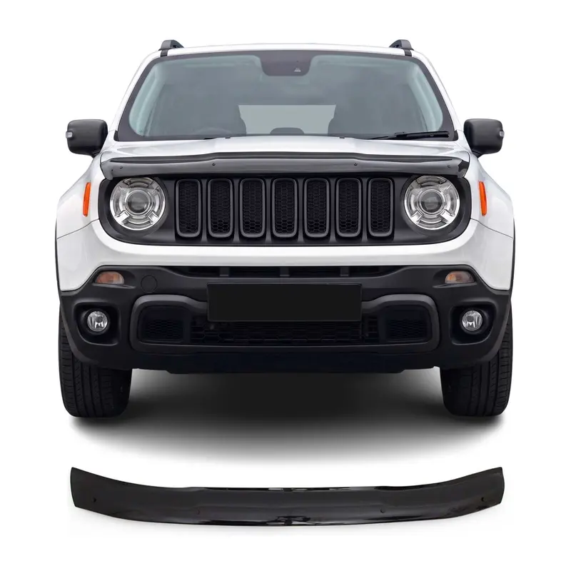 Deflecteurs d'air capot de voiture pour Jeep Renegade 2015-2025 Acrylique Noir