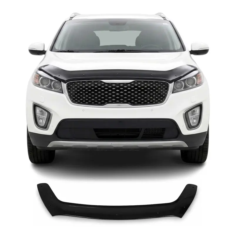 Deflecteurs d'air capot de voiture pour Kia Sorento 2016-2020 Acrylique Noir