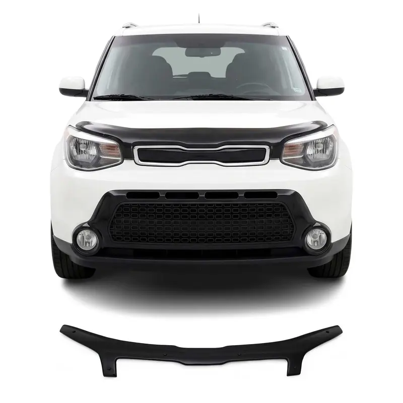 Deflecteurs d'air capot de voiture pour Kia Soul 2014-2019 Acrylique Noir