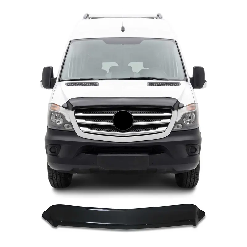 Deflecteurs d'air capot de voiture pour Mercedes Sprinter W906 2013-2018 Noir