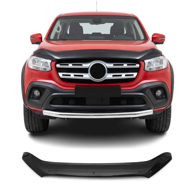 Deflecteurs d'air capot de voiture pour Mercedes X Classe 2017-20 Acrylique Noir