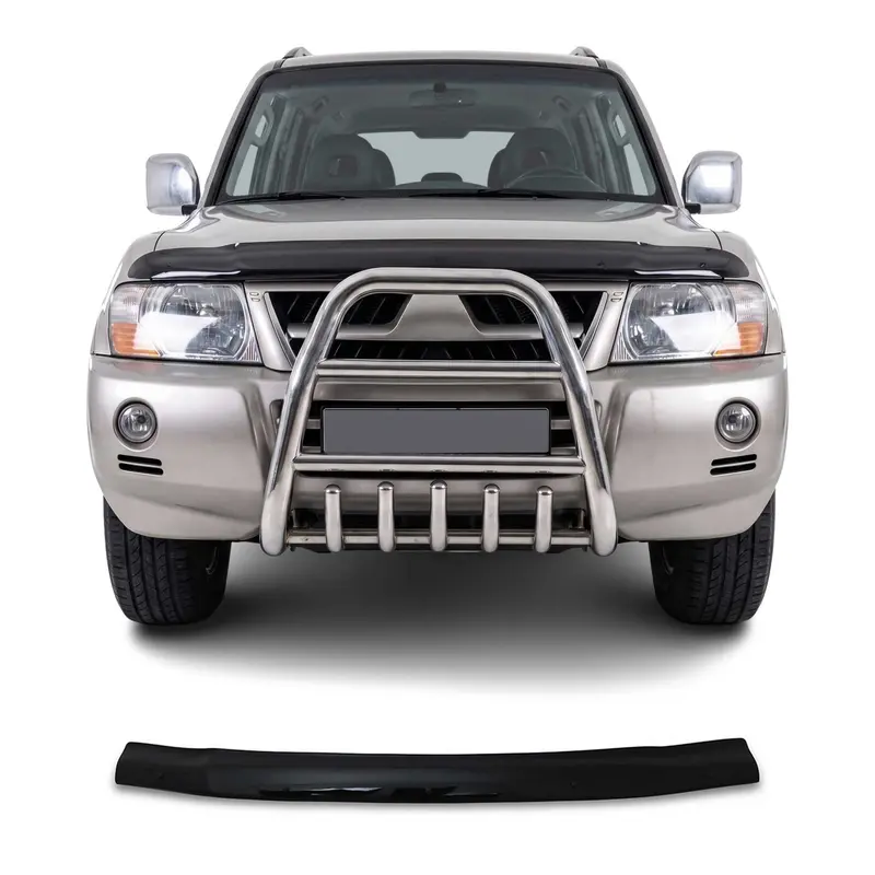Deflecteurs d'air capot de voiture pour Mitsubishi Pajero 1999-2006 Acrylique