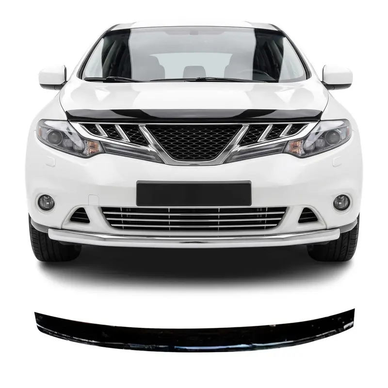 Deflecteurs d'air capot de voiture pour Nissan Murano 2009-2014 Acrylique Noir