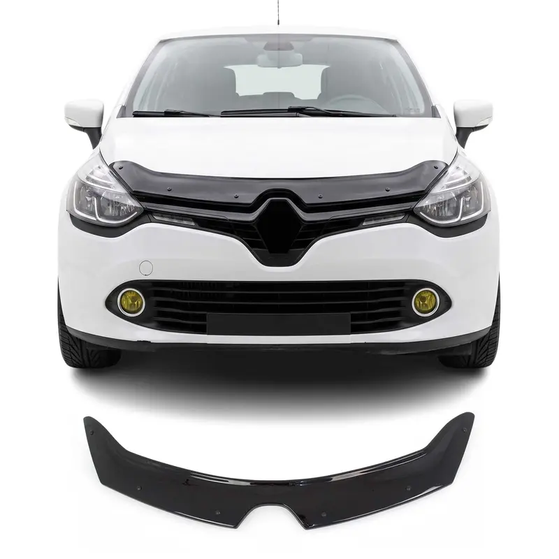 Deflecteurs d'air capot de voiture pour Renault Clio 2012-2019 Acrylique Noir