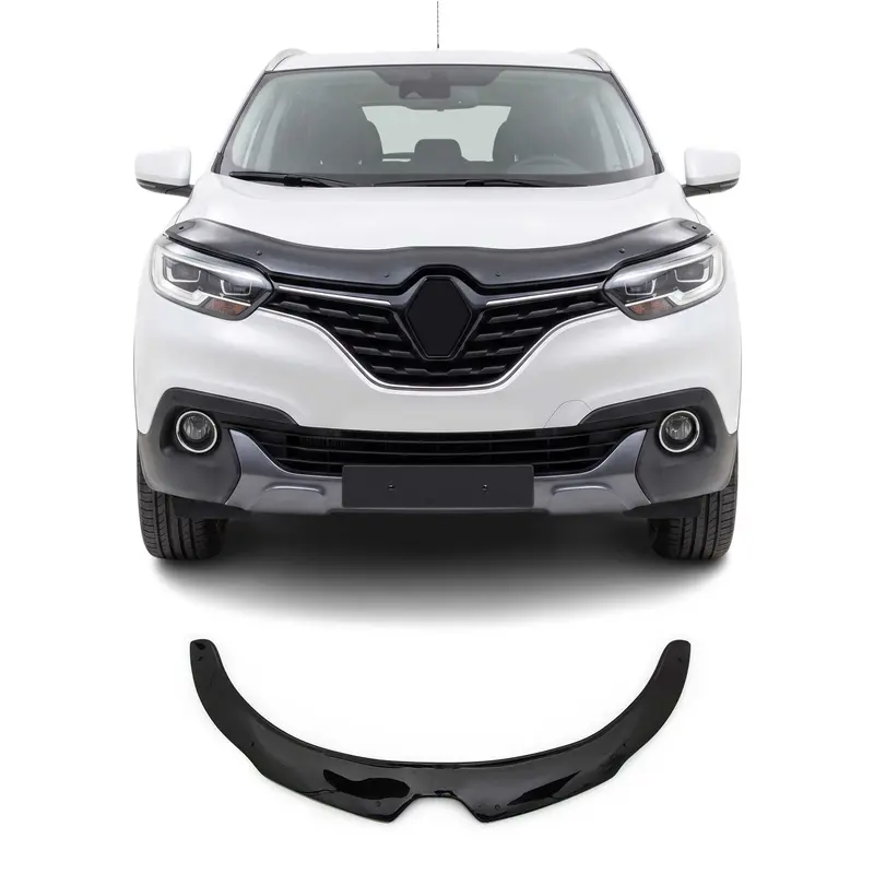 Deflecteurs d'air capot de voiture pour Renault Kadjar 2015-2021 Acrylique Noir