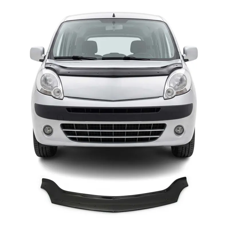 Deflecteurs d'air capot de voiture pour Renault Kangoo 2008-2013 Acrylique Noir