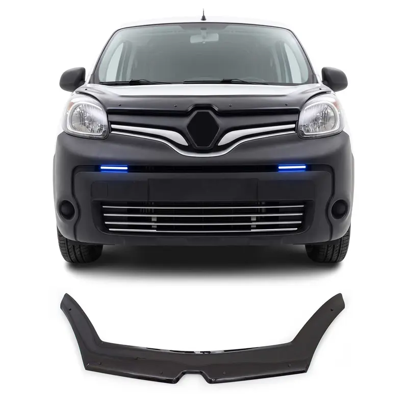 Deflecteurs d'air capot de voiture pour Renault Kangoo 2012-2021 Acrylique Noir