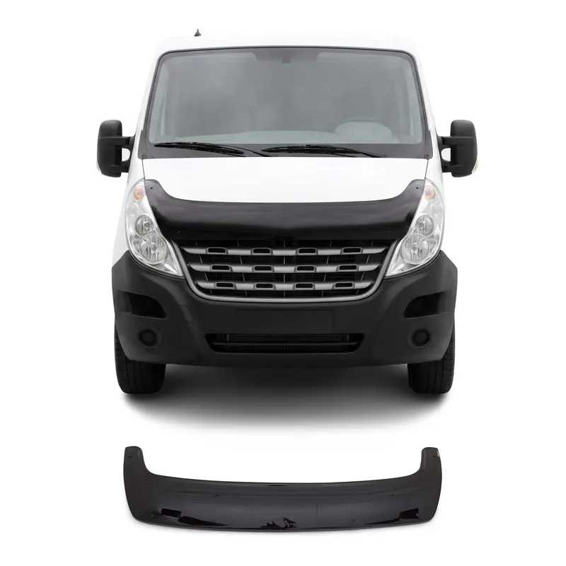 Deflecteurs d'air capot de voiture pour Renault Master 2010-2014 Acrylique Noir