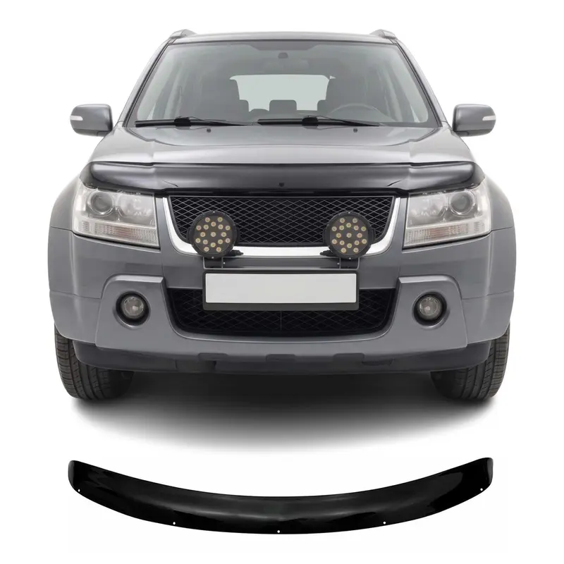 Deflecteurs d'air capot de voiture pour Suzuki Grand Vitara 2005-2015 Noir