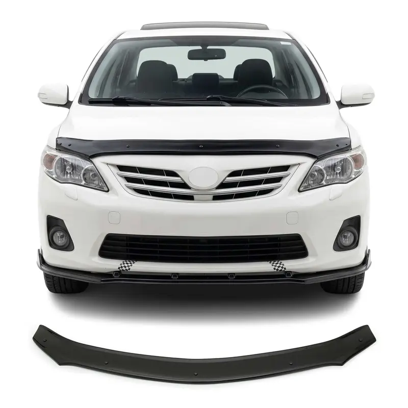 Deflecteurs d'air capot de voiture pour Toyota Corolla 2006-2013 Acrylique Noir
