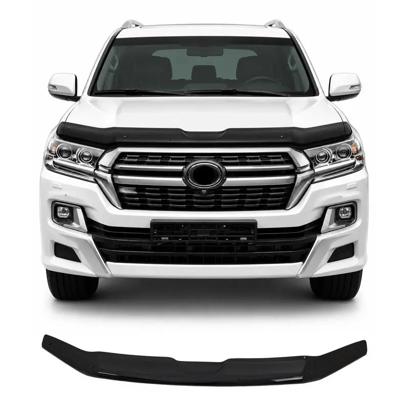 Deflecteurs d'air capot de voiture pour Toyota Land Cruiser 200 2015-2024 Noir