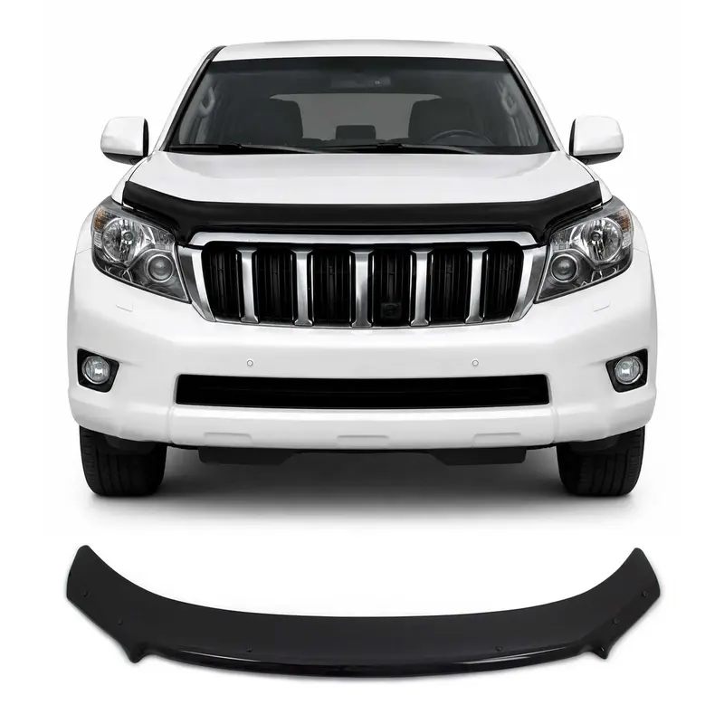 Deflecteurs d'air capot de voiture pour Toyota Land Cruiser Prado 2013-2017 Noir