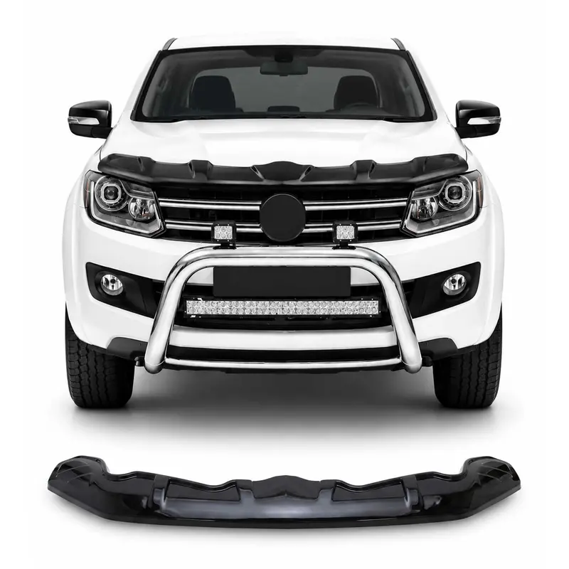 Deflecteurs d'air capot de voiture pour VW Amarok 2010-2020 Noir en ABS