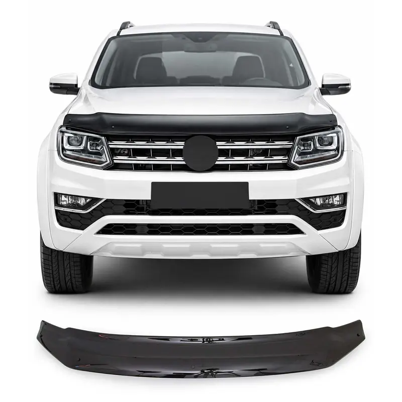 Deflecteurs d'air capot de voiture pour VW Amarok 2010-2022 en ABS Noir