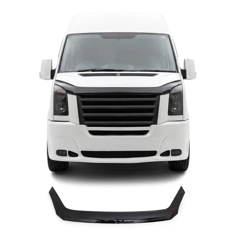 Deflecteurs d'air capot de voiture pour VW Crafter 2006-2012 Acrylique Noir