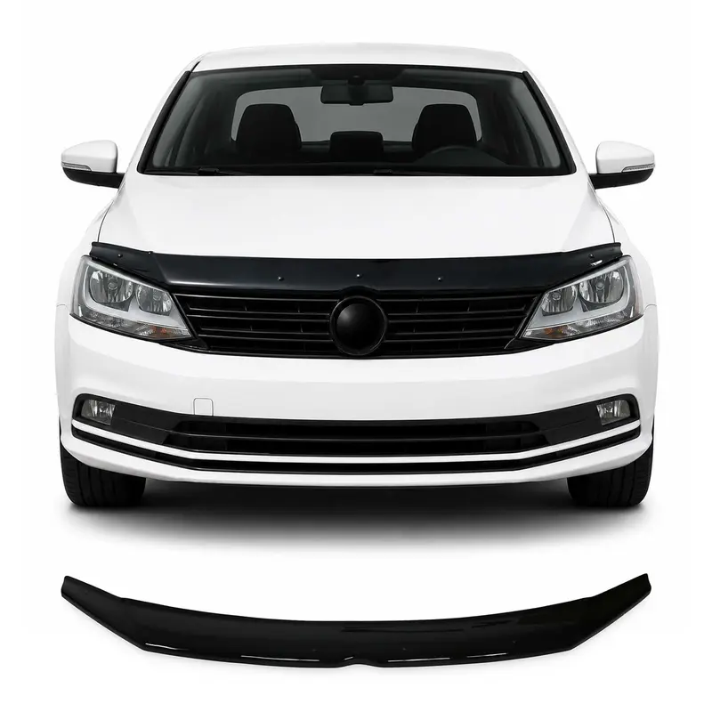 Deflecteurs d'air capot de voiture pour VW Jetta 2011-19 Berline Acrylique Noir