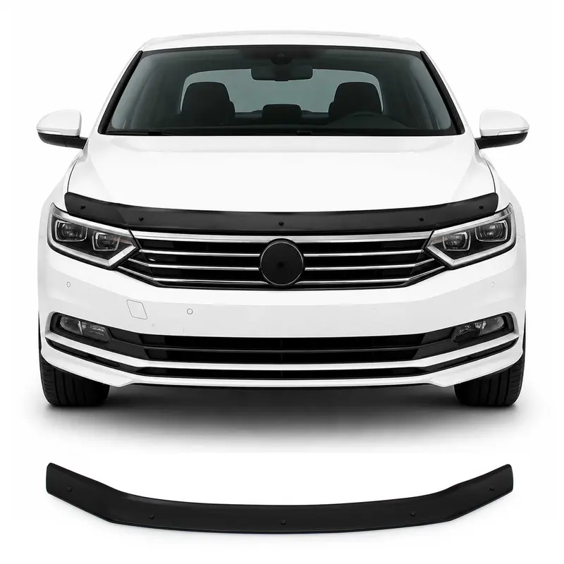 Deflecteurs d'air capot de voiture pour VW Passat B8 2015-2019 Acrylique Noir