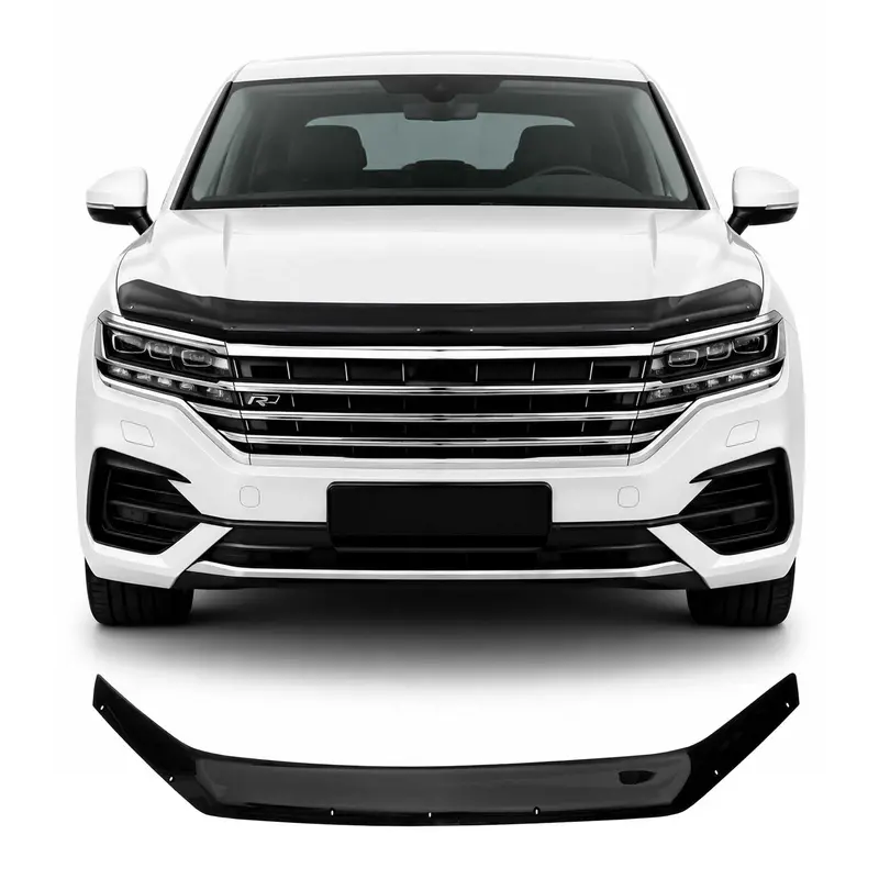 Deflecteurs d'air capot de voiture pour VW Touareg 2018-2026 Acrylique Noir