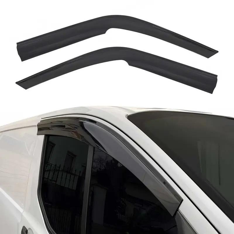 Déflecteurs de vent et de pluie pour Fiat Ducato 2006-2024 Acrylique Noir 2 pcs