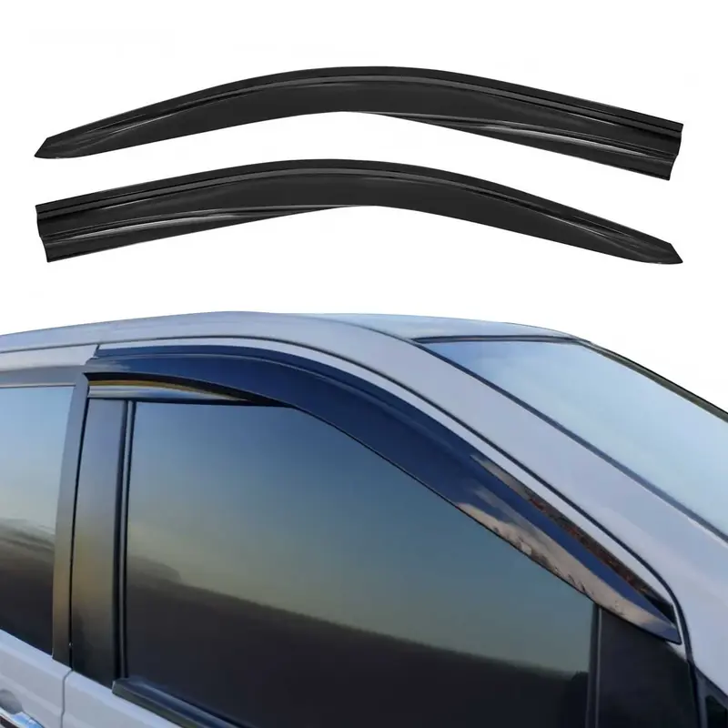 Déflecteurs de vent et de pluie pour Mercedes Vito Viano W639 2003-2014 foncé 2x