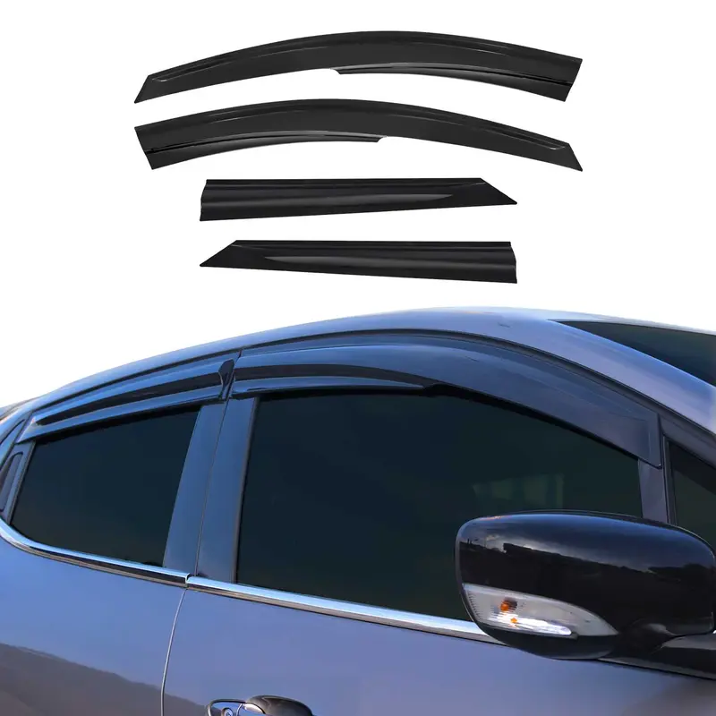 Déflecteurs De Vent Pluie D'air pour Dacia Logan 2006-2017 Acrylique 4 Pcs