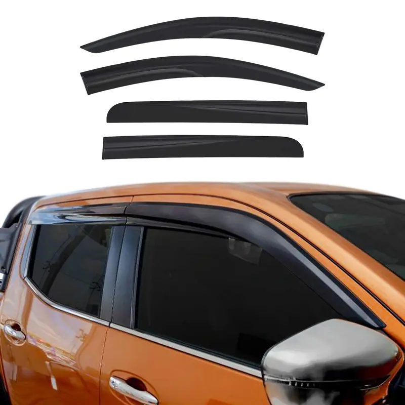 Déflecteurs De Vent Pluie D'air pour Fiat Fullback 2016-2023 Acrylique 4 Pcs