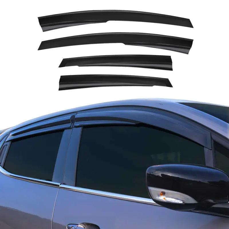 Déflecteurs De Vent Pluie D'air pour Ford Fiesta HB 2010-2017 Acrylique 4 Pcs