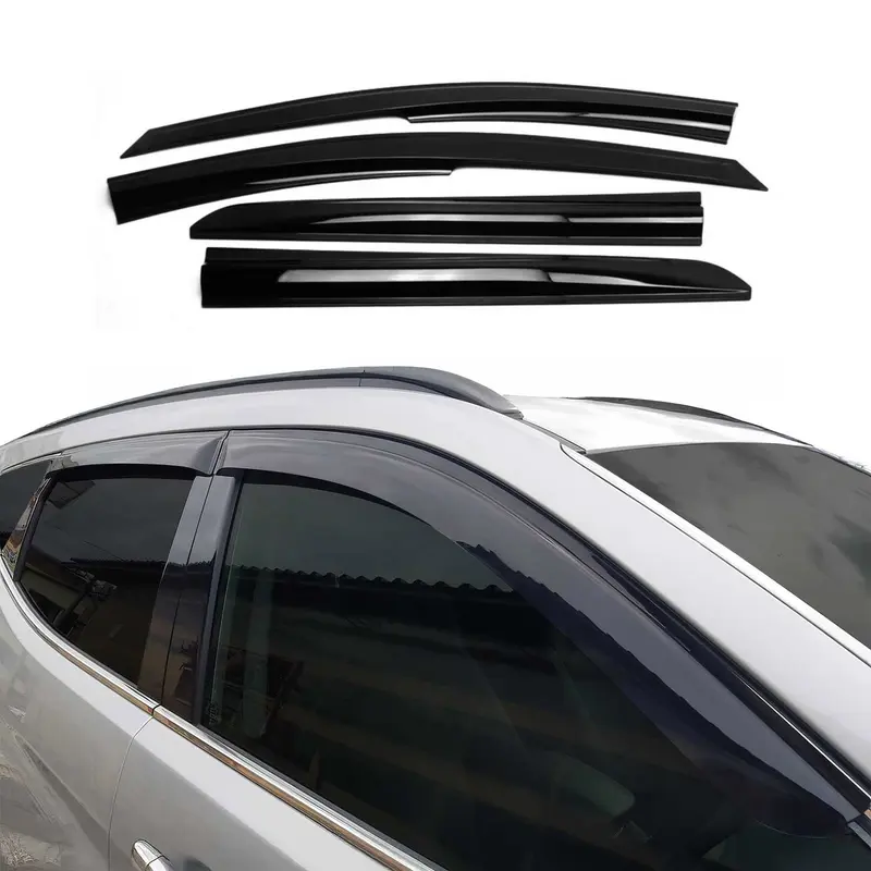Déflecteurs De Vent Pluie D'air pour Hyundai Kona 2018-2023 Acrylique 4 Pcs