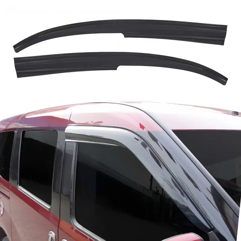 Déflecteurs De Vent Pluie D'air pour Mercedes Citan 2012-2021 Acrylique noir 2x