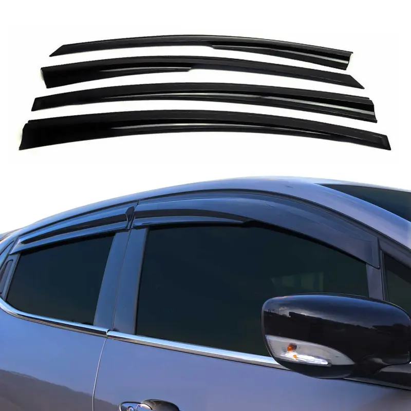 Déflecteurs de Vent pluie d'air pour Mercedes Classe E W211 2002-2009 Noir 4x