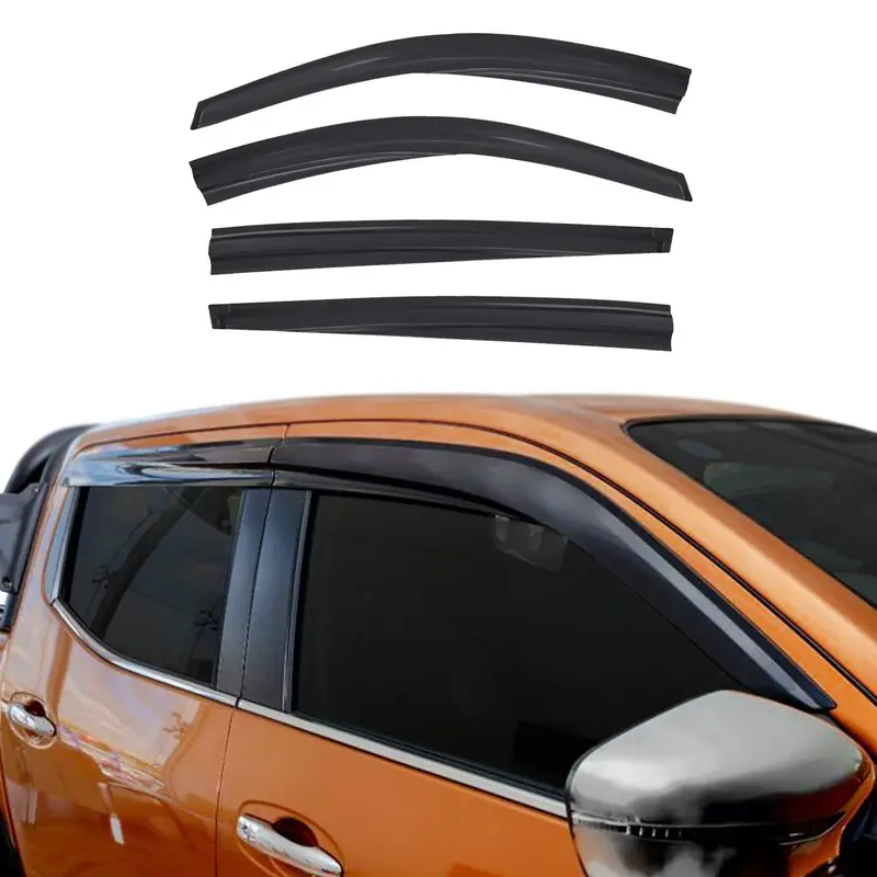 Déflecteurs De Vent Pluie D'air pour Mitsubishi L200 2007-2014 Acrylique 4 Pcs