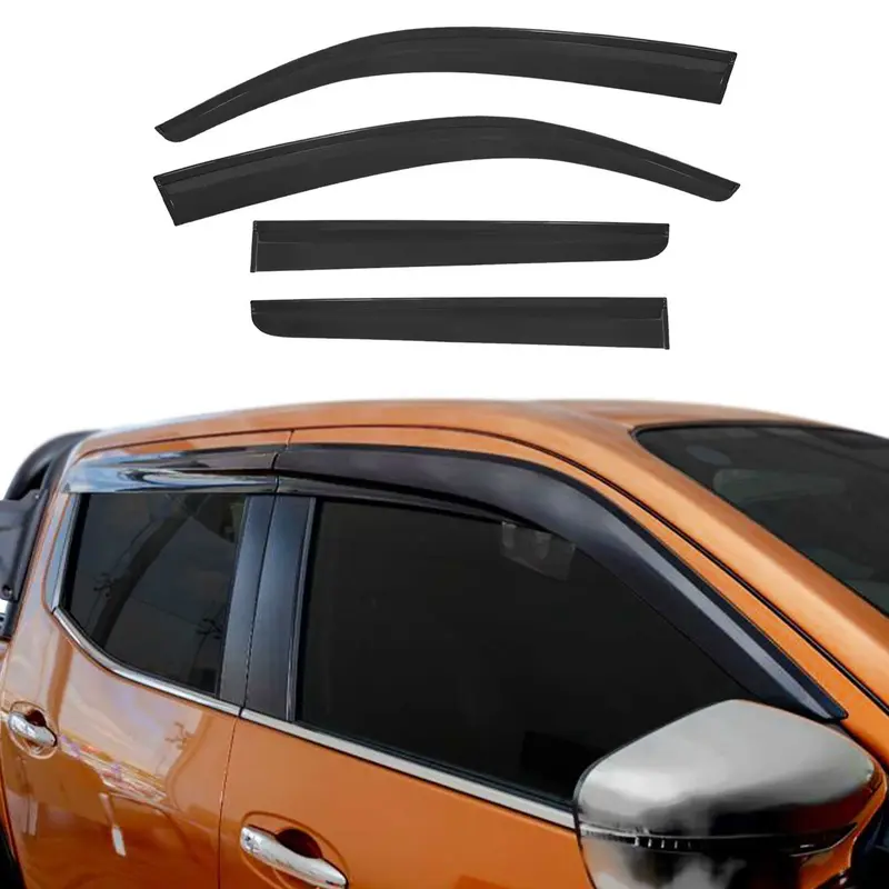 Déflecteurs de Vent pluie d'air pour Nissan Navara 2005-2020 Acrylique 4x