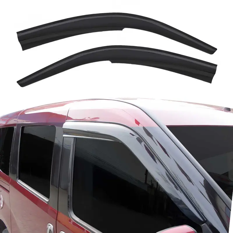 Déflecteurs de Vent pluie d'air pour Renault Kangoo 1998-2007 Acrylique Noir 2x