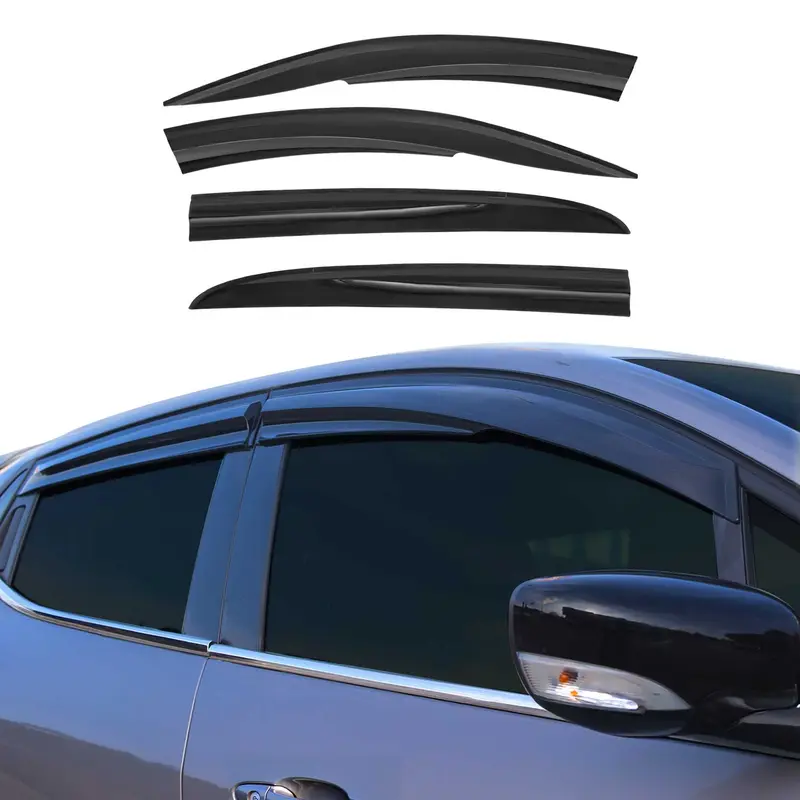 Déflecteurs de Vent pluie d'air pour Renault Megane 2002-2009 HB Acrylique 4Pcs