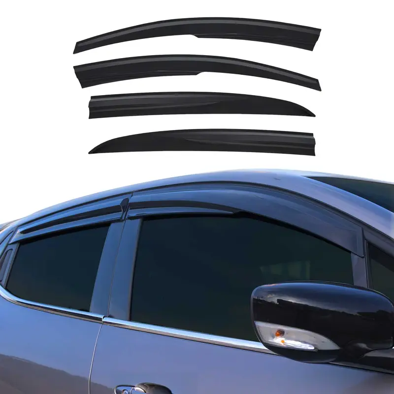 Déflecteurs de Vent pluie d'air pour Renault Megane Berline 2015-2021 Acryl 4x